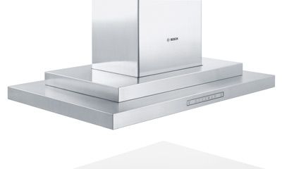 Miele-Deckenabzugshaube mit Beleuchtung und Gitter.